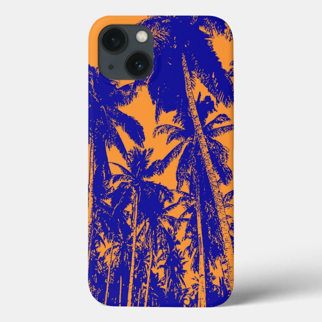 Celltelefonväska för Tropical Handflatan Träd Möns (Baksida)