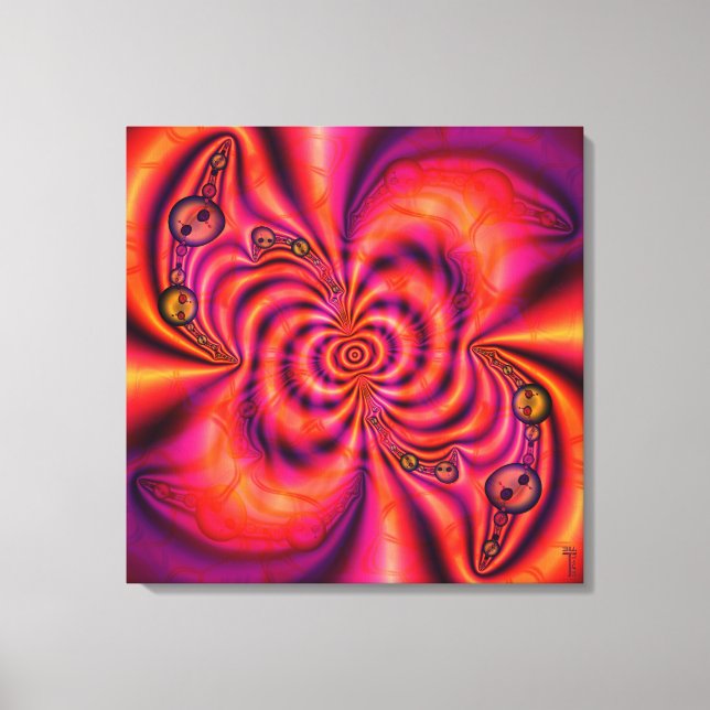 Cellular Spiral Wrapped Canvas (Framsida)