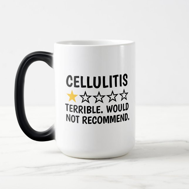 Cellulitis , Cellulitis Skin Disease Gifts, Funny  Magisk Mugg (Vänster)