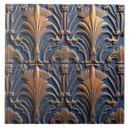 Celosia Argenta i Copper Kakelplatta