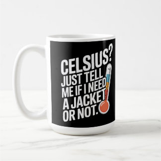 Celsius? Säg bara om jag behöver en kappa eller in Kaffemugg