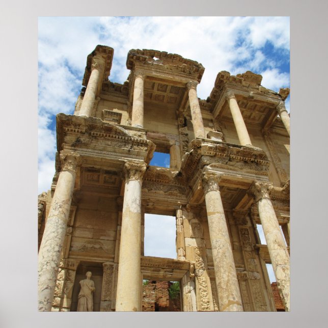 Celsus Bibliotek i Ephesus poster (Framsidan)