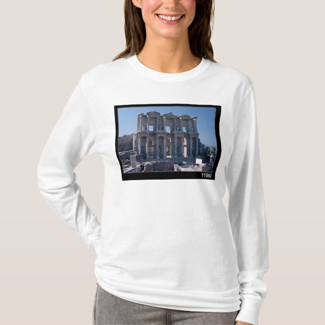 Celsus bibliotek som byggas i ANNONS 135 T Shirt (Framsida)
