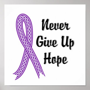 Celtic Aldrig Ge Up Hope Epilepsy Poster