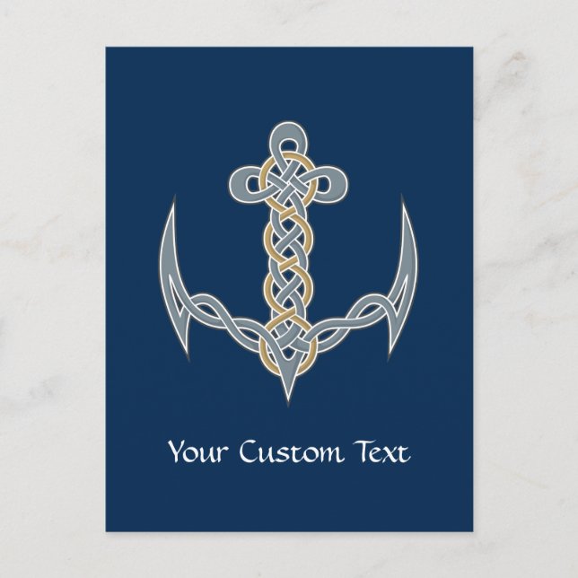 Celtic Anchor 1 Vykort (Framsida)