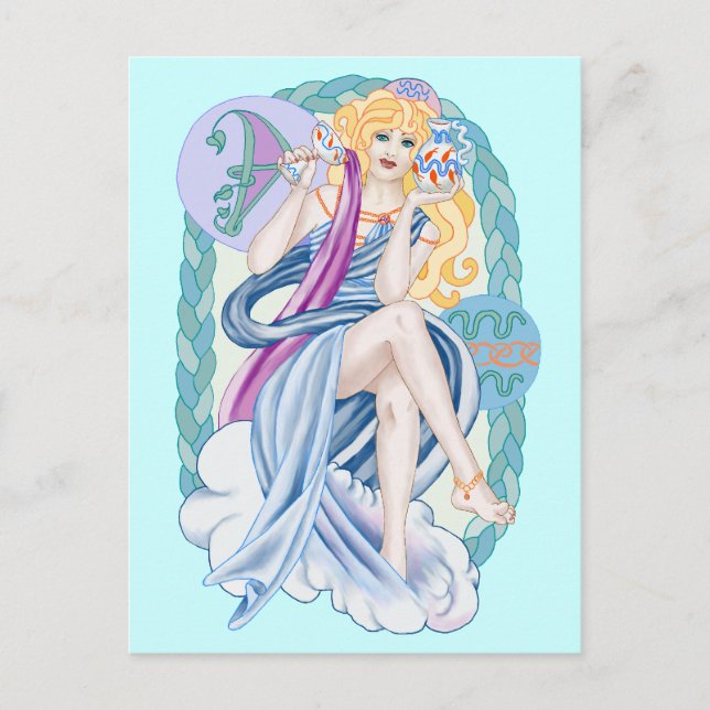 Celtic Aquarius Vykort (Framsida)