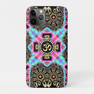 Celtic Arabesque Aum Guld Art Fusion iPhone 4 Case