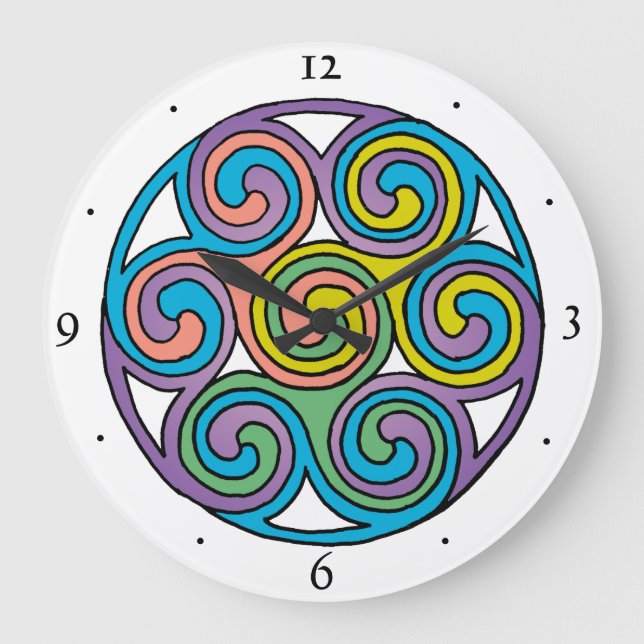 Celtic Art Clock Stor Klocka (Framsida)