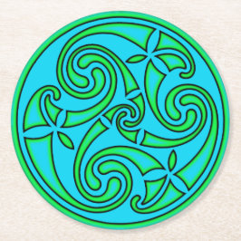 Celtic Art & Design Paper Coasters Underlägg Papper Rund