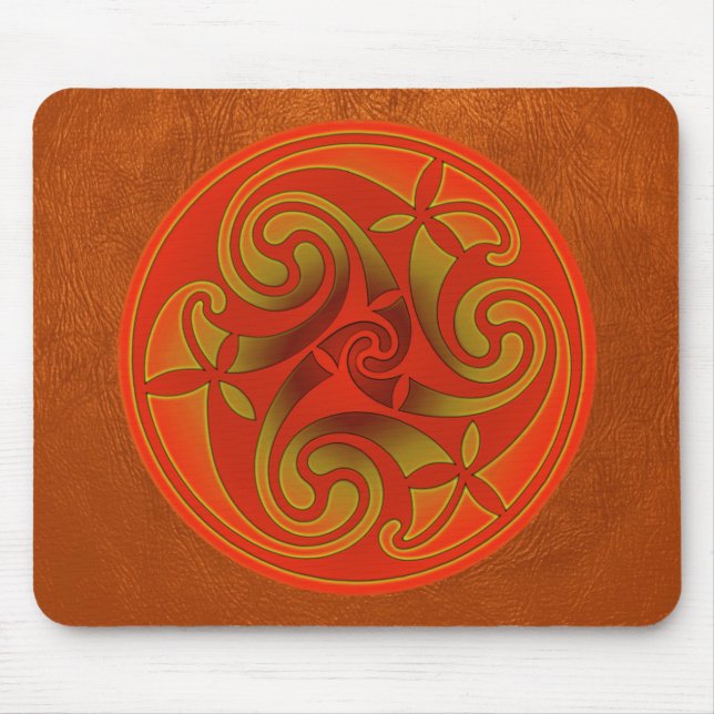 Celtic Art Spiral Design Mouse Mat  Musmatta (Framsidan)