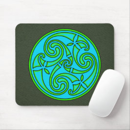 Celtic Art Spiral Design Mouse Mat Musmatta