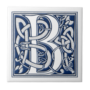 Celtic B Monogram Kakelplatta