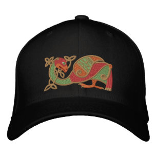 Celtic Bird Broderad Keps