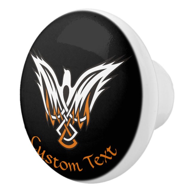 Celtic Bird Ceramic Knob Knopp (Höger)