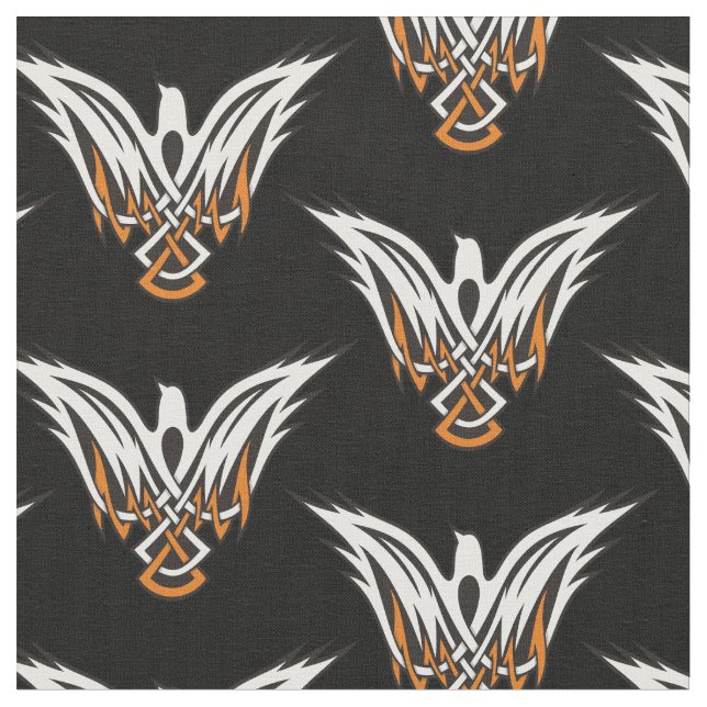 Celtic Bird Fabric Tyg (Närbild)