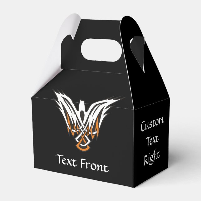 Celtic Bird Favor Box Presentaskar (Framsidan Sidan)