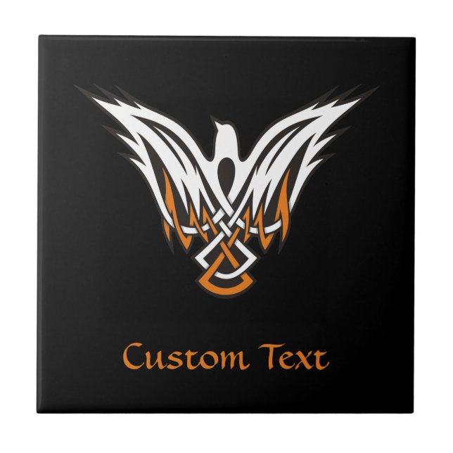 Celtic Bird Panel Kakelplatta (Framsidan)