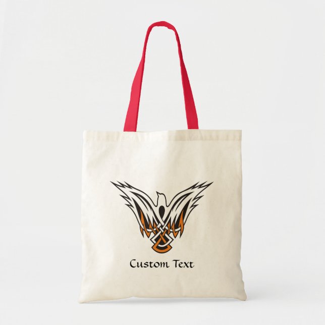 Celtic Bird Tote Bag Tygkasse (Framsidan)