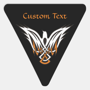 Celtic Bird Triangle Sticker Triangelformat Klistermärke