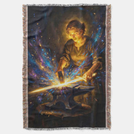 Celtic Blacksmith Goddess Forging Sword Fantasy Ar Filt