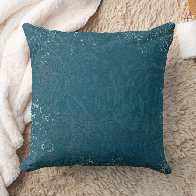 Celtic Blue Patterned Decor Kudde (Filt)