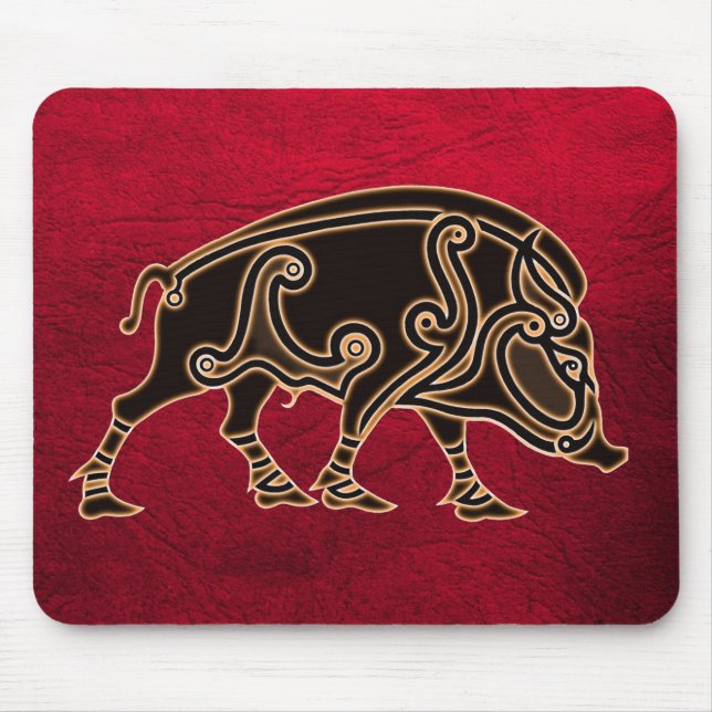 Celtic Boar Mousepad Musmatta (Framsidan)