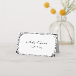 Celtic Border Frame Wedding Place Card Placeringskort