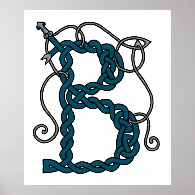 Celtic Brev B-utskrift Poster (Framsidan)