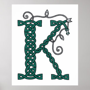 Celtic Brev K-utskrift Poster