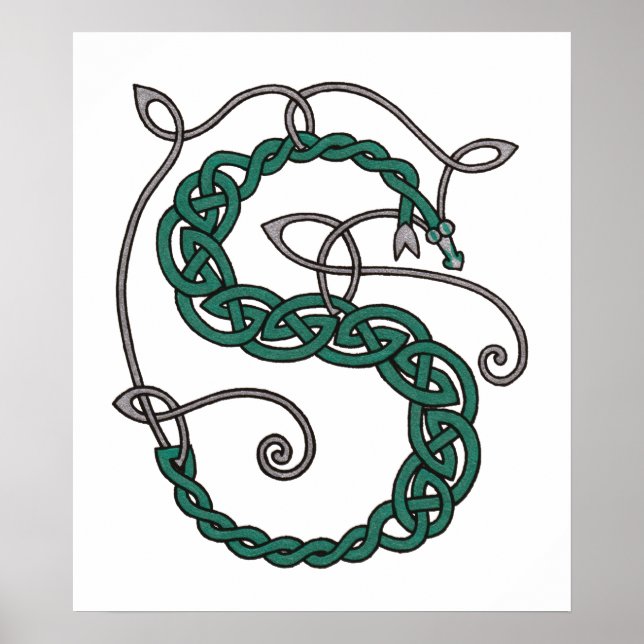 Celtic Brev S-utskrift Poster (Framsidan)