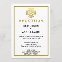 Celtic Bröllop Faux Guld Celtic Knot Kor