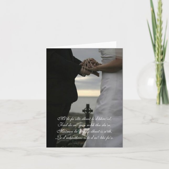 Celtic bröllopinbjudan inbjudan (Framsida)