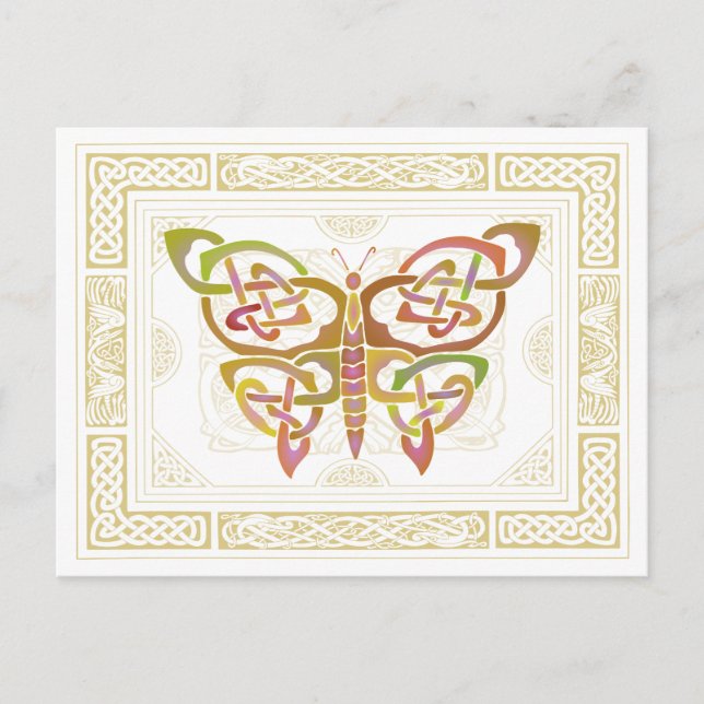 Celtic Butterfly II Vykort (Framsida)