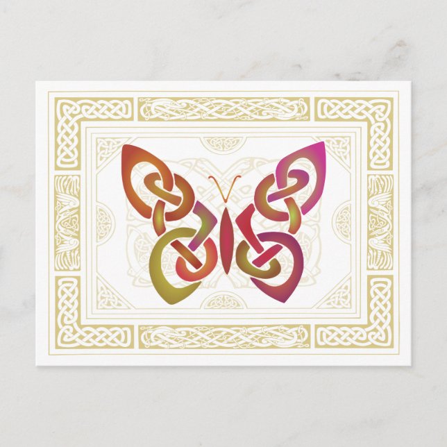 Celtic Butterfly Vykort (Framsida)