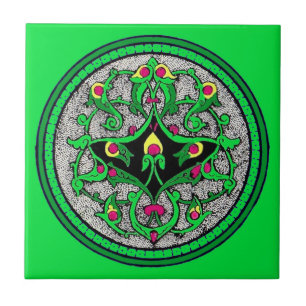 Celtic cartouche kakelplatta