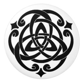 Celtic Ceramic Knob Knopp