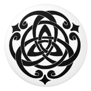 Celtic Ceramic Knob Knopp