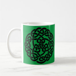 Celtic Circle Irish Grönt and Black Mugg
