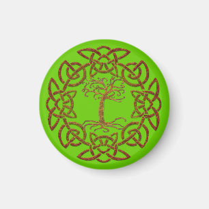 Celtic Circle Livets träd Irish-supporter Magnet
