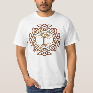 Celtic Circle Träd-Älskare Manar T-shirt