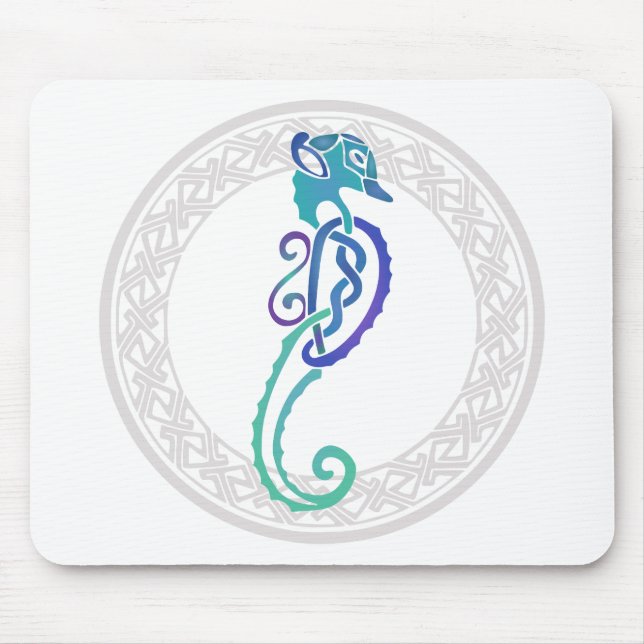 Celtic - cirkulärprydnad, Celtic Seahorse Musmatta (Framsidan)