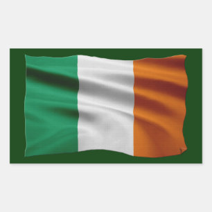 CELTIC CLASSICS Irish Flagga Collection Rektangulärt Klistermärke