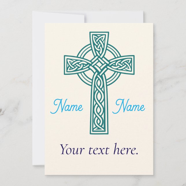 Celtic Cross Invitation Inbjudningar (Framsida)