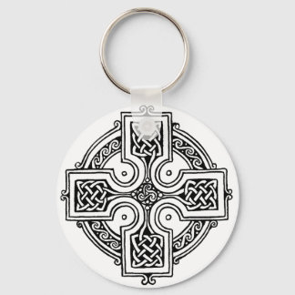 Celtic cross pattern nyckelring