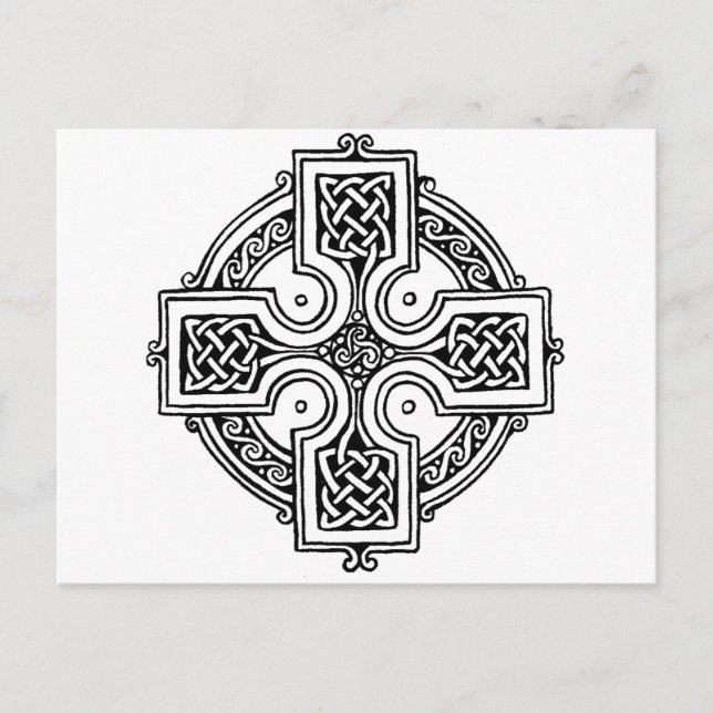 Celtic cross pattern vykort (Framsida)