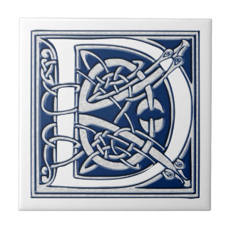 Celtic D Monogram Kakelplatta