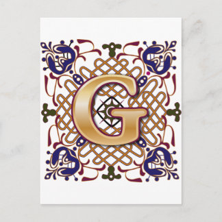 Celtic Design Brev G Vykort