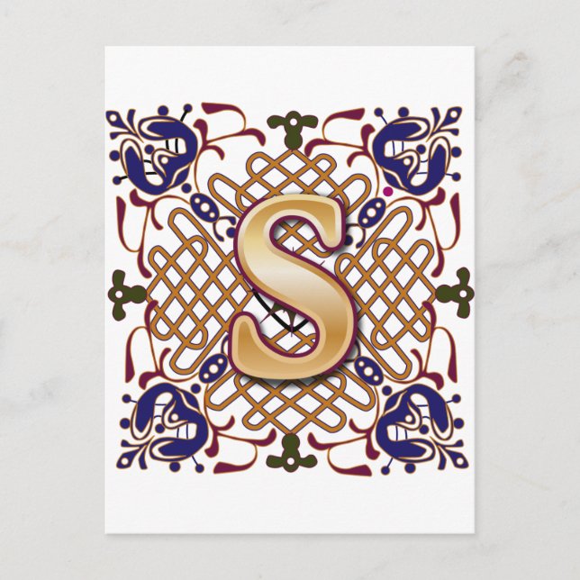 Celtic Design Brev S Vykort (Framsida)