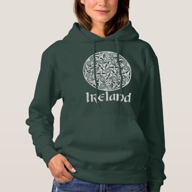 Celtic design för fnurramedaljongrunda, irländskt tee (Framsida)