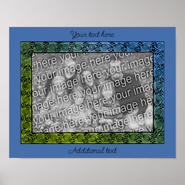 Celtic Design Ram Skapar ditt eget foto Poster (Framsidan)